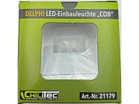 LED-Einbauleuchte DELPHI "COB" weiß 80x80mm, 3000k, warmweiß, 55 Lumen