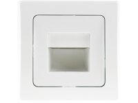 LED-Einbauleuchte DELPHI "COB" weiß 80x80mm, 3000k, warmweiß, 55 Lumen