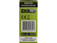 digitale Wochen-Zeitschaltuhr fürSchalttafel-Einbau, 230V, max. 3500W