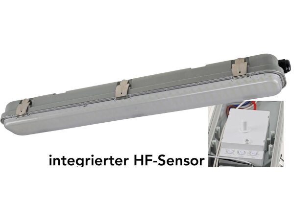 LED Deckenleuchte "HORTA", IP65 18W, 1562lm, 4000K, HF-Bewegungsmelder