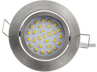 LED-Einbauleuchte "Flat-26" warmweiß80x26mm, 3W, 370lm, Edelstahl gebürstet