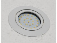 LED-Einbauleuchte "Flat-26" warmweiß80x26mm, 3W, 370lm, weißes Gehäuse