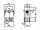 Mini-Wippenschalter McPower, 4-polig, rote Wippe, 250V /6,5A, Stellungen: EIN/AUS