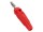 Bananen-Stecker McPower, 4 mm, Querloch, Druckfeder, rot