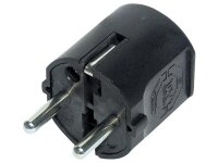 Schutzkontakt-Stecker McPower, schwarz