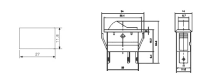 Kfz-Schalter McPower, 3-polig, 12V-250V/20A, grün, Stellungen: EIN/EIN