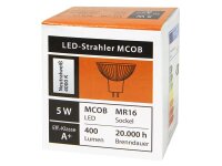 LED-Strahler McShine MCOB MR16, 5W, 400 lm, neutralweiß