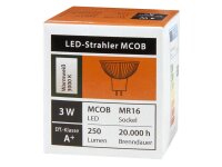 LED-Strahler McShine MCOB MR16, 3W, 250 lm, warmweiß