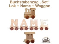 EbyReo® Buchstabenzug  Lok + Tammo + Endwaggon