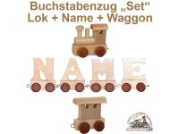 EbyReo® Buchstabenzug  Lok + Elanur + Endwaggon
