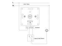 Dimmer für ohmsche Lasten McPower Flair 250V~/300W, UP, Memory-Funktion