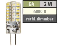 LED-Stiftsockellampe McShine Silicia, G4, 2W, 160 lm, weiß