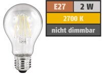 LED Filament Glühlampe McShine Filed, E27, 2W, 260 lm, warmweiß