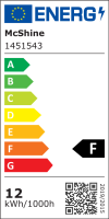 LED-Panel McShine LP-1217SW, 12W, 170x170mm, 1224 lm, 3000K, warmweiß