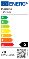 LED-Lichtschlauch McShine, 25m, 900 LEDs, IP44, warmweiß, 3000K, 13mm-Ø, 3500lm, 60W