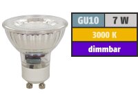 LED-Strahler McShine MCOB GU10, 7W, 450 lm, warmweiß, dimmbar