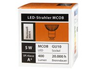 LED-Strahler McShine MCOB GU10, 5W, 400 lm, warmweiß