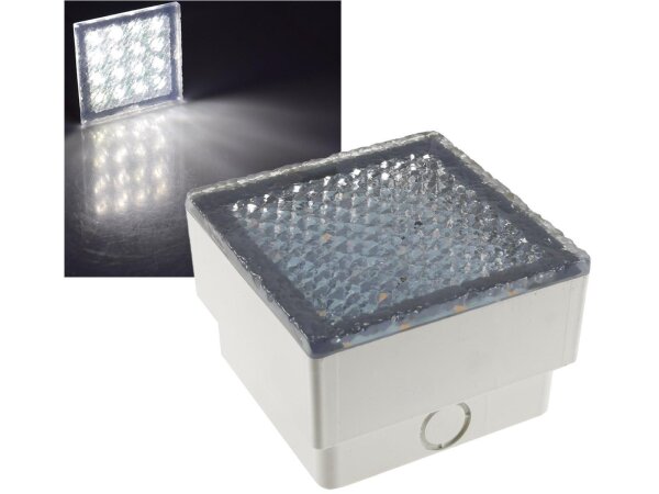 LED Pflasterstein "BRIKX 10" neutralweiß10x10x7cm, 92lm, IP67, 230V