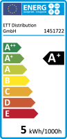 LED-Strahler McShine SP50-10, GU10, 5W, 400 lm,...