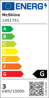 LED-Stiftsockellampe McShine Silicia, G9, 2,3W, 180 lm, warmweiß, 5er-Pack