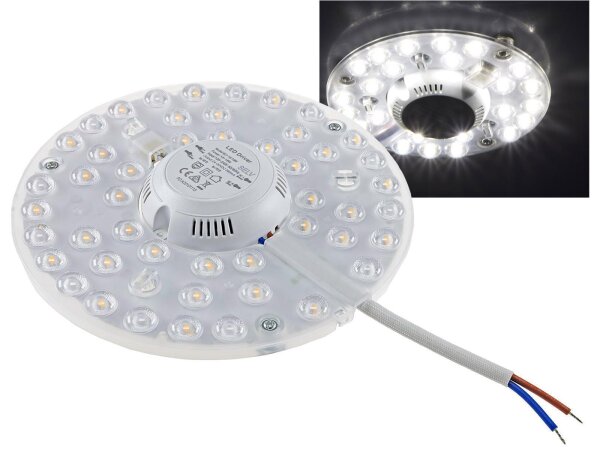 LED Umrüstmodul "UM18nw" für LeuchtenØ180mm, 18W, 1990lm, 4000K, Magnethalter