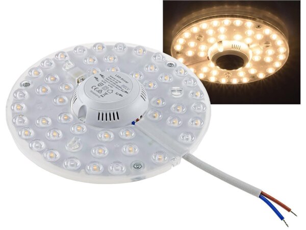 LED Umrüstmodul "UM24ww" für LeuchtenØ180mm, 24W, 2680lm, 3000K, Magnethalter