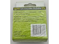 DELPHI Schutzkontakt-Steckdose IP44250V~/ 16A, inkl. Rahmen, UP, silber