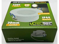 LED-Einbauleuchte "Flat-30 FR-R" 4200KØ85x30mm, 5W, 500lm, IP44, rund, weiß