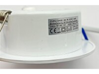 LED-Einbauleuchte "Flat-30 FR-R" 4200KØ85x30mm, 5W, 500lm, IP44, rund, weiß