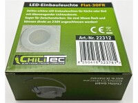 LED-Einbauleuchte "Flat-30 FR-R" 4200KØ85x30mm, 5W, 500lm, IP44, rund, weiß