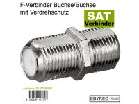 F-Verbinder Buchse/Buchse mit Verdrehschutz [8 Stück]