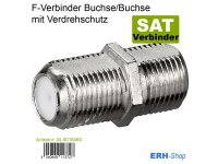 F-Verbinder Buchse/Buchse mit Verdrehschutz [8 Stück]