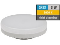 LED-Strahler McShine LS-353, GX53, 3W, 260lm, Ø75x25mm, 120°, warmweiß