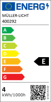 LED Filament Kerzenlampe, E14, 4W, 470lm, 2700K, warmweiß, matt, 3er Set