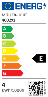 LED Filament Kerzenlampe, E14, 4W, 470lm, 2700K, warmweiß, 3er Set