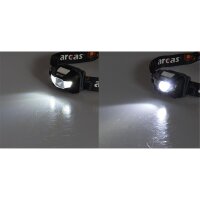 LED-Stirnlampe "HeadLight CREE" 5W160 Lumen, inkl. 3x Micro Batterien