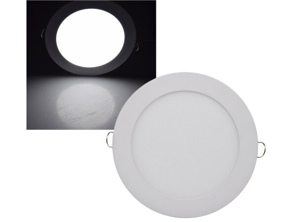 LED Licht-Panel "QCP-17R", Ø 17cm230V, 12W, 870 Lumen,4200K / neutralweiß