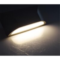 LED Wandleuchte "KWL-220-PIR", eckig IP65, 6W, 300Lm, Kunststoff, warmweiß