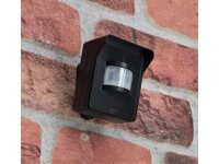 Funk-Bewegungsmelder für "Pilota Casa"IP44, 90°/8m PIR, schwarz, Aufputz