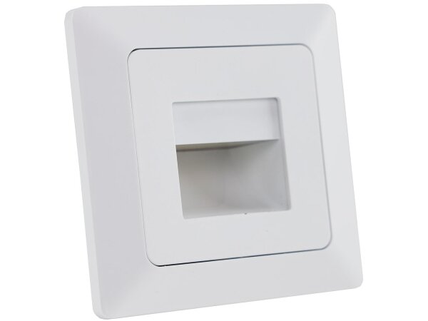 MILOS LED-Einbauleuchte "COB" weiß matt 80x80mm, 3000k, warmweiß, 110Lumen