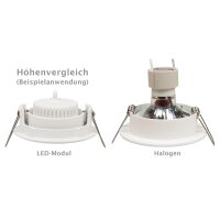 LED-Modul McShine MCOB 5W, 400lm, 230V, 50x25mm, warmweiß, 3000K, step-dimmbar