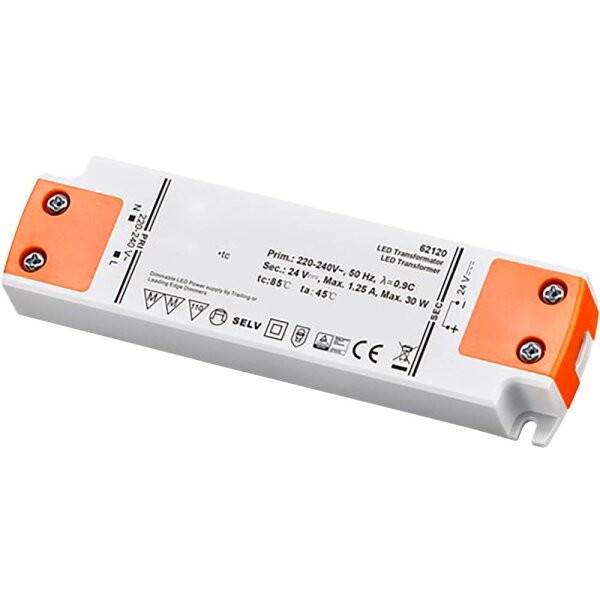 LED Trafo 30W, elektonisch, 24V DC, dimmbar