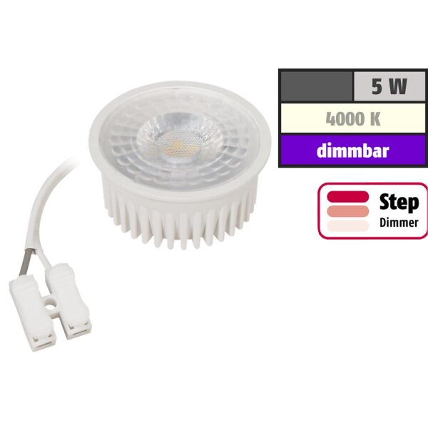 LED-Modul McShine MCOB 5W, 400lm, 230V, 50x25mm, neutralweiß, step-dimmbar