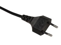 Euro-Netzkabel McPower mit Schnurschalter und E14 Fassung, 3,5m, schwarz