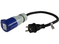 CEE auf Schutzkontakt-Stecker 0,35 m230V, Adapter für Wohnwagen, Camping