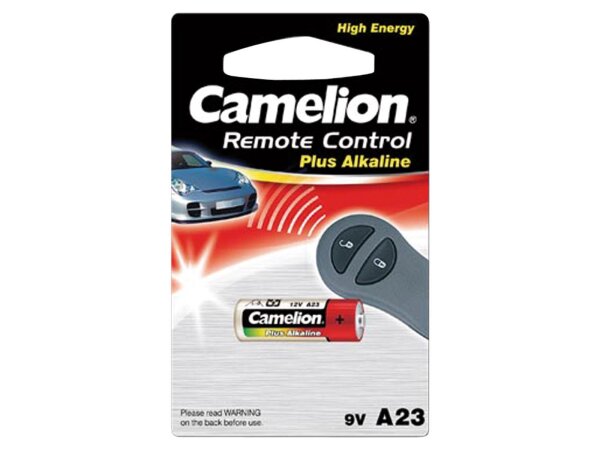 Batterie CAMELION A23, 12V, 28x10mm, Alkaline, 1er-Blister