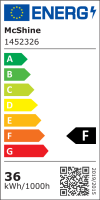 LED Feuchtraumleuchte McShine FL-120, IP65, 3400lm, 4000K, 120cm, neutralweiß, 36W