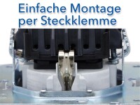 DELPHI Schutzkontakt-Steckdose, silber 250V~/ 16A, Steckanschluss, ohne Rahmen