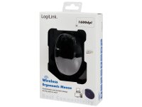 Maus, Wireless 2,4G Mouse, Optisch, schwarz, 1600dpi, Ergonomisches Design