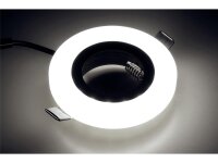 Einbaurahmen McShine LED-39 rund, Ø90mm, Glas, mit LED-Beleuchtung